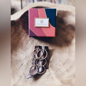 House of Harlow 1960 Gold Tone Hoop Earring Set | 3 Sizes | NWOT